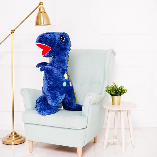 Teddyway Gogo Grand Dinosaure En Peluche Géant, Jouet En Peluche, 110 Cm, Bleu - Teddyway