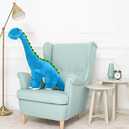 Teddyway Tobo Grand Dinosaure En Peluche Géant, Jouet En Peluche, 110 Cm, Bleu - Teddyway