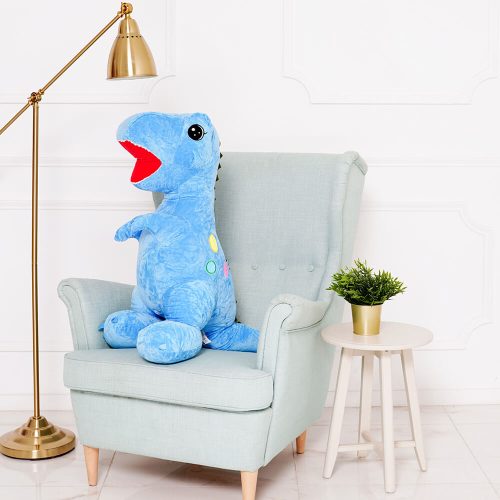 Teddyway Gogo Grand Dinosaure En Peluche Géant, Jouet En Peluche, 110 Cm, Bleu Clair - Teddyway
