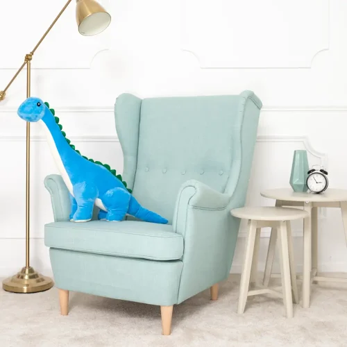 Teddyway Tobo Dinosaure En Peluche, Jouet En Peluche, 80 Cm, Bleu - Teddyway