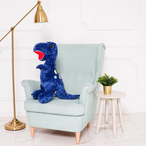 Teddyway Gogo Dinosaure En Peluche, Jouet En Peluche, 90 Cm, Bleu - Teddyway