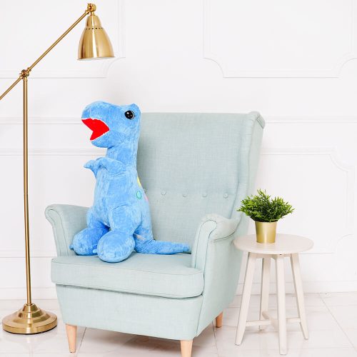 Teddyway Gogo Dinosaure En Peluche, Jouet En Peluche, 90 Cm, Bleu Clair - Teddyway