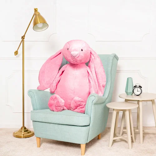 Teddyway Bani Grand Lapin En Peluche Géant, Jouet En Peluche, 100 Cm, Rose Vif - Teddyway