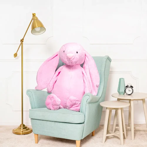 Teddyway Bani Grand Lapin En Peluche Géant, Jouet En Peluche, 100 Cm, Rose - Teddyway