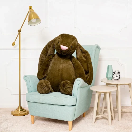 Teddyway Bani Grand Lapin En Peluche Géant, Jouet En Peluche, 100 Cm, Olive - Teddyway