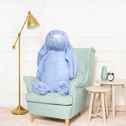 Teddyway Bani Grand Lapin En Peluche Géant, Jouet En Peluche, 120 Cm, Bleu - Teddyway