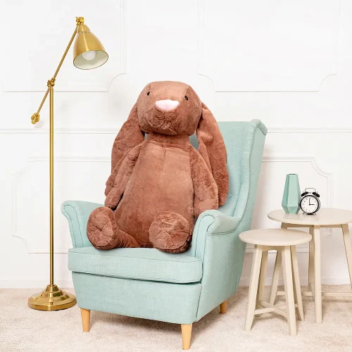 Teddyway Bani Grand Lapin En Peluche Géant, Jouet En Peluche, 120 Cm, Brun - Teddyway