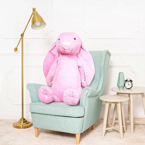 Teddyway Bani Grand Lapin En Peluche Géant, Jouet En Peluche, 120 Cm, Rose - Teddyway