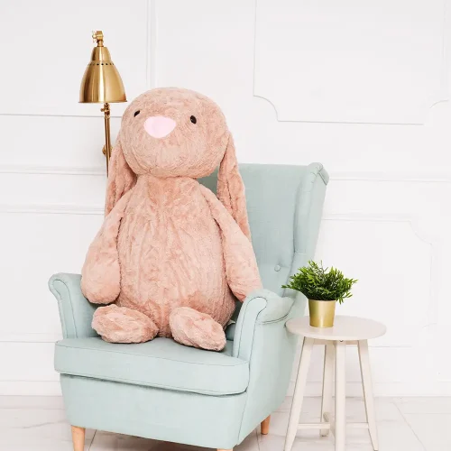 Teddyway Bani Grand Lapin En Peluche Géant, Jouet En Peluche, 120 Cm, Marron Clair - Teddyway