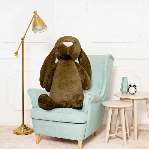 Teddyway Bani Grand Lapin En Peluche Géant, Jouet En Peluche, 120 Cm, Olive - Teddyway