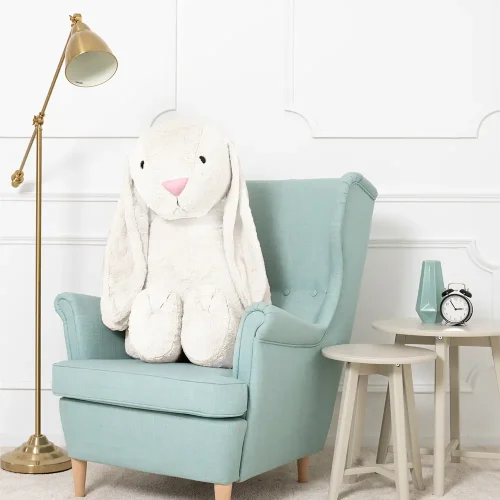 Teddyway Bani Grand Lapin En Peluche Géant, Jouet En Peluche, 120 Cm, Blanc - Teddyway