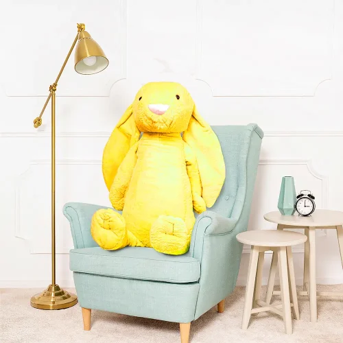 Teddyway Bani Grand Lapin En Peluche Géant, Jouet En Peluche, 120 Cm, Jaune - Teddyway