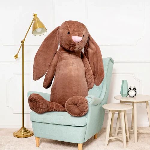 Teddyway Bani Grand Lapin En Peluche Géant, Jouet En Peluche, 160 Cm, Brun - Teddyway