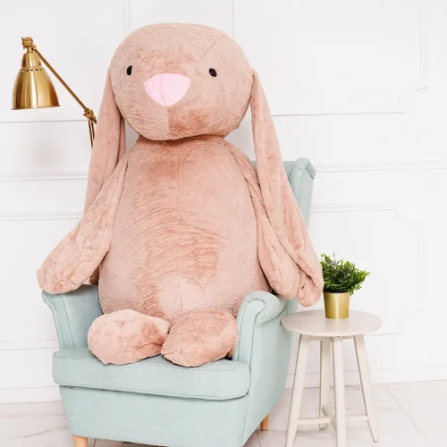 Teddyway Bani Grand Lapin En Peluche Géant, Jouet En Peluche, 160 Cm, Marron Clair - Teddyway