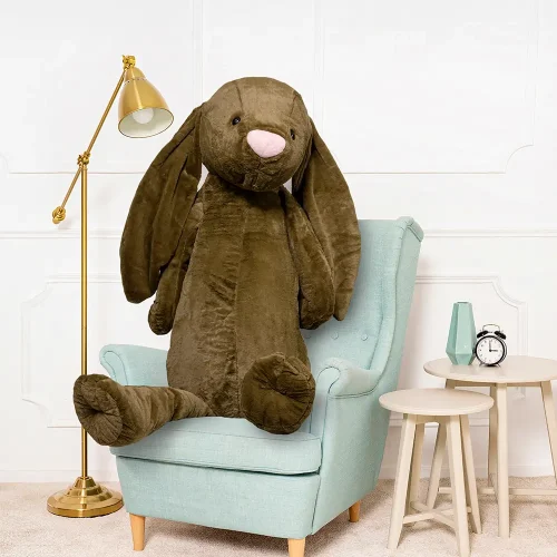 Teddyway Bani Grand Lapin En Peluche Géant, Jouet En Peluche, 160 Cm, Olive - Teddyway