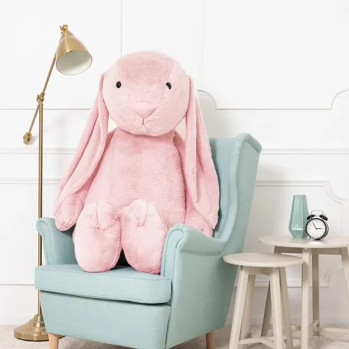 Teddyway Bani Grand Lapin En Peluche Géant, Jouet En Peluche, 160 Cm, Rose - Teddyway