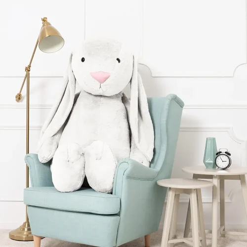 Teddyway Bani Grand Lapin En Peluche Géant, Jouet En Peluche, 160 Cm, Blanc - Teddyway