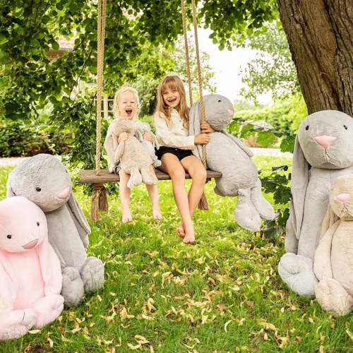 Teddyway Bani Grand Lapin En Peluche Géant, Jouet En Peluche, 160 Cm, Gris - Teddyway