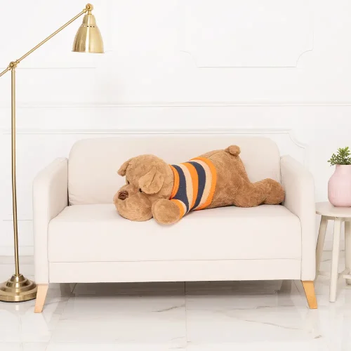 Teddyway Dami Chien En Peluche, Jouet En Peluche, 70 Cm, Blanc - Teddyway