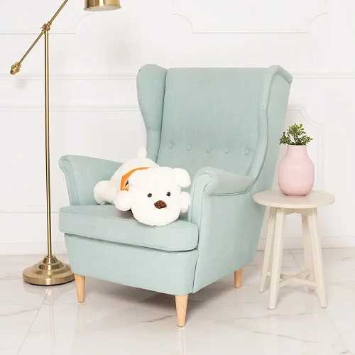 Teddyway Dami Chien En Peluche, Jouet En Peluche, 70 Cm, Blanc - Teddyway