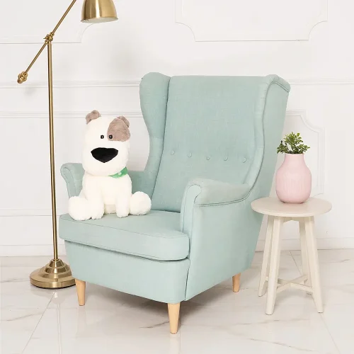 Chien En Peluche, Jouet En Peluche, 20 Cm, Blanc, Feri - Teddyway