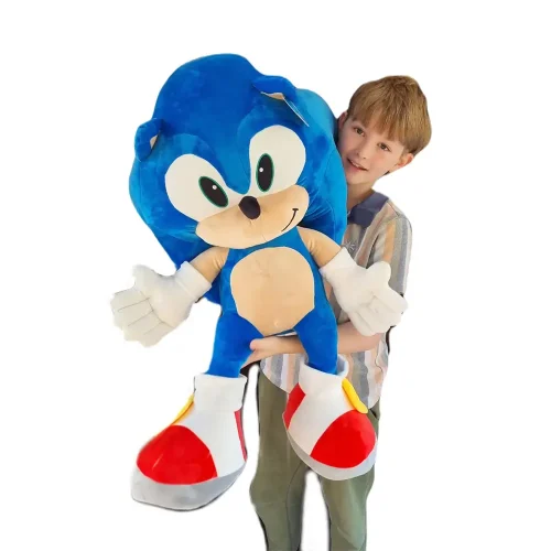 Grand Sonic Le Hérisson En Peluche Géant, Jouet En Peluche, 70 Cm, Bleu - Teddyway