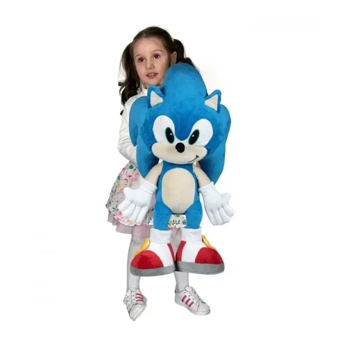 Grand Sonic Le Hérisson En Peluche Géant, Jouet En Peluche, 70 Cm, Bleu - Teddyway