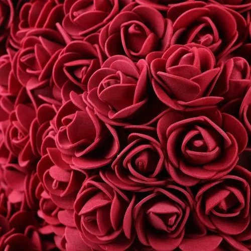Teddyway Onis Ourson Ours En Rose, Roses Artificielles, Cadeau De Fleurs, 25 Cm, Rouge - Teddyway
